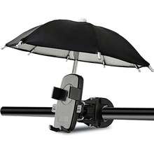 1 Set de paraguas de protección UV para teléfono, soporte universal ajustable con ventosa tipo mariquita para teléfono, parasol, parasol para teléfono celular para uso en exteriores - Multicolor - Ver 7