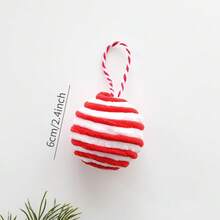 1 件圣诞棒棒糖装饰，圣诞糖果绒布包装装饰，圣诞装饰拐杖糖挂饰，糖果吊坠圣诞树派对用品 - 彩色 - 查看 7