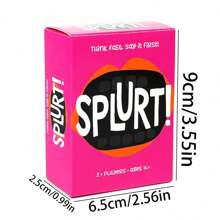 1 pieza SPLURT! Juego de cartas de estrategia para fiestas: ¡Piensa rápido, di primero, nombra rápidamente! - Multicolor - Ver 7