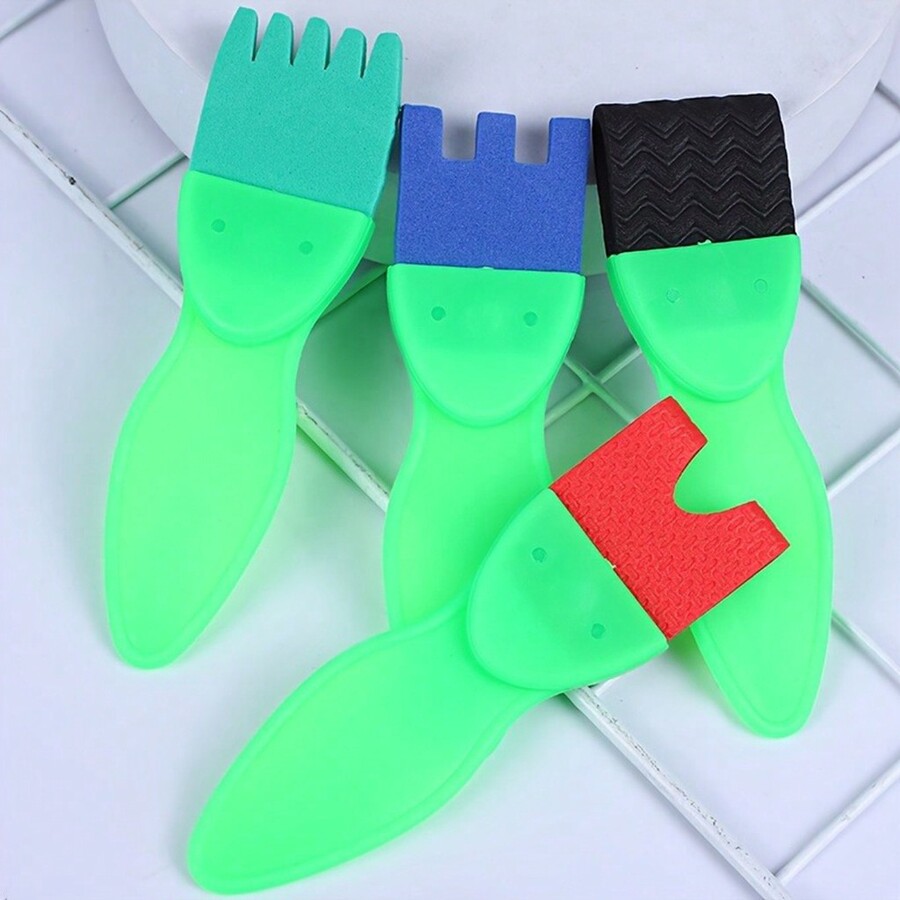 12pcs Paint Brush Set With Foam Roller Sponge Art And Craft Kit