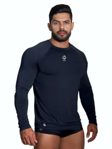 Men Outdoor Tees & Tanks - Negro - Ver 1