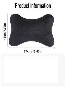 1 cái tựa đầu ô tô màu đen, gối cổ ô tô đa năng, đệm tựa đầu ghế ô tô gối hỗ trợ cổ ghế ô tô - màu đen - Xem 4
