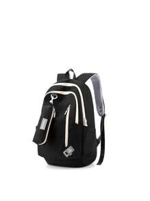 2 piezas Mochilas de moda y sencillas (unisex) con cierre de cremallera de nylon, con estuche para lápices, adecuadas para estudiantes de primaria y secundaria para uso diario - A - Ver 8