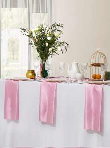 High-Quality Satin Napkins, Soft And Square Shaped, Ideal For Dinner Parties, Wedding Receptions, Festive Table Decoration - Multicolor - View 33