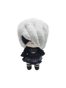 Nier Automata 2B Plush Doll, NieR: Automata Video Game Cartoon Doll - Multicolor - View 2