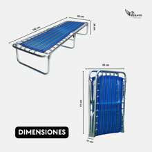 Catre Camastro Plegable de Malla Plástica / Clásico (Mod KS) - Multicolor - Ver 4