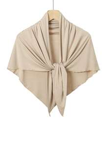 1 pièce Bandeau triangulaire antidérapant pour femme, coiffe hijab de couleur unie confortable, bandeau de sport respirant pour porter quotidien avec abaya, accessoires de voile