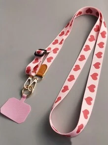 Nylon Mobile Phone Lanyard Universal Crossbody Hanging Shoulder Strap Neck Cord Stylish Butterfly Love HeartAnti-Lost Lanyard