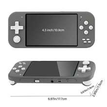X20Mini Handheld Game Console Retro Arcade Game With 2000 Games, 4.3 Inch Screen Portable Open Source Retro Nostalgic Video Game Machine, 8G, Grey - Grey - View 4