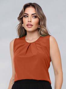 Women Blouses - 亮橙色 - 查看 1