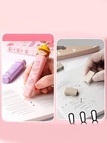 Borrador de goma con diseño de dibujos animados para empujar y tirar - Unitalla - Ver 4