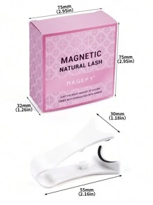 3 Pairs Magnetic False Eyelashes Kit With Mirror & Applicator Glue-Free Eyelashes Natural Manga Eyelashes Cat Eye Fluffy Faux Mink Eye Lashes With Tweezers Makeup Tool For Beauty Travel - 黑色 - 查看 9