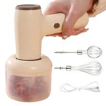 2-In-1 Cooking Machine Wireless Electric Mini Cooking Machine - Eggbeater Cream Blender - Handheld Charging Garlic Cooking Machine - Multicolor - View 12