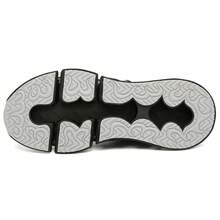 Men's Fashion Woven Knit Breathable Blade-Style Running Shoes, Shock-Absorbing, Comfortable Non-Slip Durable Sports Shoes, Suitable For Outdoor Activities - Odor-Resistant Sports Shoes - Lightweight & Breathable - Black - View 4