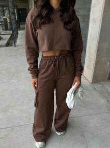 Women Two-Piece Outfits - 鏽棕色 - 查看 7