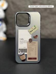 Eine modische, stoßsichere Handyhülle mit Kaffee Druckmuster, kompatibel mit iPhone 11 12 13 14 11Pro Max 12Pro Max 13Pro Max 14Pro Max XR 15 15 Pro 15 Pro Max, Samsung Galaxy A05 A15 A25 A35 A55 S23 S24