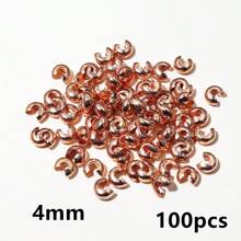 100pcs 3mm 4mm 5mm Round Covers Crimp End Beads Stopper Spacer Beads For DIY Jewelry Making Findings Supplies - Crimp Beads - View 11