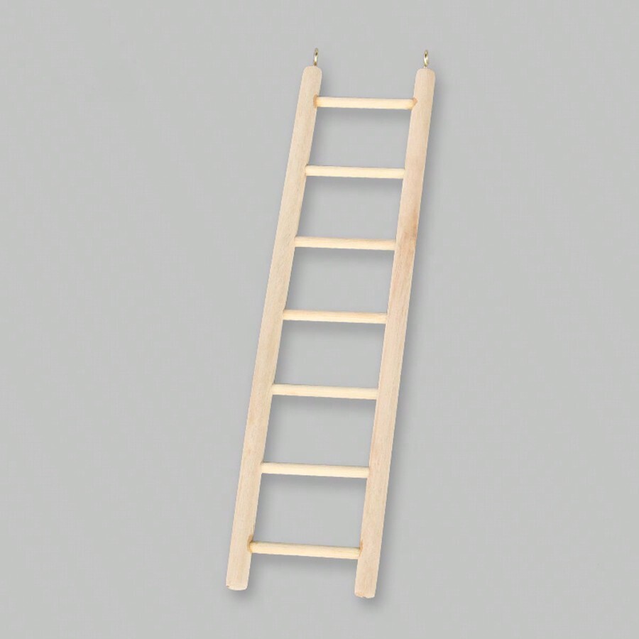Solid Wood Ladder Bird Toys Parrot Toys Supplies Bird Cage Accessories