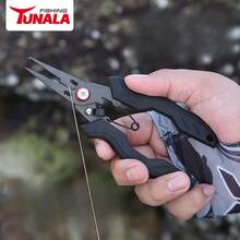 Multi-Function Stainless Steel Fishing Pliers Saltwater Split Ring Pliers Fish Hook Remover Fishing Line Cutters Fishing - Multicolor - View 1