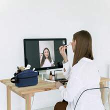 1 件定制徽标男女旅行盥洗包，防水剃须包，用于盥洗用品配件，可折叠储物袋，带隔层和手柄，用于化妆品刷子工具，便携、多功能、多用途、大容量、多用途、色彩鲜艳、可爱、可爱、卡哇伊、Y2K、Vacay Vibes/度假、休闲、通勤、商务休闲、旅行包、盥洗包、女朋友、男朋友、家人、朋友、户外/郊游/旅行/徒步旅行/体育场/运动/登山、商务/通勤/工作/办公室、度假