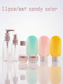 11pcs/Set Refillable Silicone Flexible Tube Travel Bottles Set - Leak Proof And Squeezable For Shampoo, Lotion, And Toiletries - Perfect For Carry On And On-The-Go Use,Travel Bottles Set, Refillable Cosmetic Containers Empty Shampoo Shower Gel Tubes For Toiletries Shampoo And Body Wash Liquid Travel Bottles Lotion Sub Bottle Squeezable Containers.Travel Bottles For Toiletries Leakproof Refillable Travel Size Containers For Shampoo Conditioner Liquids Lotion Soap Body Wash Men And Women Business, Portable Accessories Storage