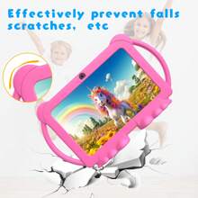 Kids Tablet 7 Inch For Boys Girls Android Tablets For Kids 4GB RAM 32GB ROM Toddler Tablet WIFI Safety Eye IPS Screen, Parental Control, Dual Camera Shockproof Case For Educational Games. - Hồng - Xem 6