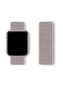 1条时尚柔软编织弹力单环表带，兼容 Ultra 49mm/45mm/44mm/46mm/42mm/41mm/40mm/38mm，男女通用。柔软尼龙弹力编织表带，可替换Series 11/10/Ultra/2/9/8/7/6/5/4/3/2/1/SE表带，适合作为礼物送给爱人、学生或女性，兼容表带。 - 粉色 - 查看 5