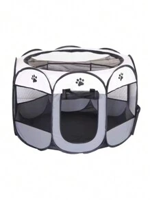 1pc Octagon Pet Fence, Pet Tent, Cat Cage, Cat Maternity Ward, Dog Bed, Cat Bed, Dog Cage For Small Pets
