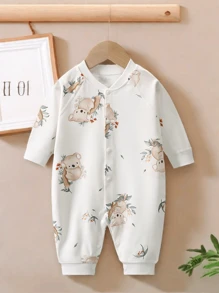 新生儿男孩连体衣连体衣女孩长袖衣服