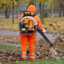65CC Gas Backpack Leaf Blower, 2-Stroke Backpack Gas Powered Leaf Blower, Air-Cooled Backpack Grass Blower High Performance Gasoline Blower For Lawn Care - Nhiều màu - Xem 2