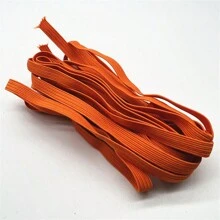 1 pieza de 5 yardas Cinta elástica de 7mm, banda de goma elástica para costura y banda elástica para la cintura. Cuerda elástica para estirar para mascarillas de bricolaje y correa de cordón - Elige colores - Ver 20