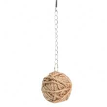 1pc Hamster Hanging Braided Ball Natural Rattan Grass Ball Guinea Pig Rabbit Small Animal Play Pet Interactive Molars Chewing Toy - Multicolor - View 11