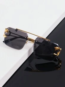 经典 Tiger 时尚眼镜 - 精美设计，奢华镀金，光滑无框结构，先进技术 - 男女通用黑色镜框，非常适合户外旅行和冒险 - 彩色 - 查看 6