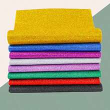 10pcs/Pack Thicker A4 Size Glitter Sponge Paper, Colored EVA Foam Paper For Arts And Crafts, Preschool Decoration - Red Bowknot Decor,Back To School,School Supplies