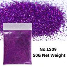 50G/Per Holographic Fine Glitter Powder Nail Glitter Resin Shiny DIY Jewelry Earrings Crafts Glitter For Epoxy Resin - Multicolor - View 10