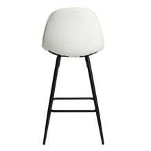Counter Stools,Set Of 2 Bar Stools With Back And Footrest, Modern Metal Counter Height Barstools For Kitchen Home Bar,25.5" Armless Barstool Chairs