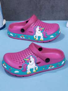 儿童四季厚底拖鞋，时尚防水防滑户外沙滩凉鞋，带封闭式鞋头