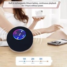 Wireless Shower Speaker Waterproof 5.0 Bluetooth Speaker With Suction - Black - View 5