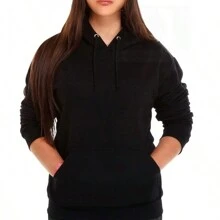 Women's Moletom Mak A Cup Coffee Back Casual Winter - 黑色 - 查看 2