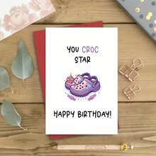 Funny Greeting Card / Funny Sayings/HAPPY BIRTHDAY!Thick  Paper + Envelope - Red - View 5