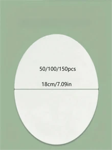 100 片/150 片吸油烹饪纸 - 无纺布厨房用纸，适用于油炸锅、烘焙、烧烤、汤增稠剂和肉汤过滤器 - 适合家庭厨师和厨师 - 非常适合日常烹饪和烘焙 - 送给美食家的绝佳礼物 - 白色 - 查看 3