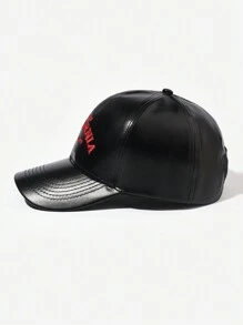 1pc Unisex Simple Faux Leather "NEW YORK N.Y." Embroidery Casual Baseball Cap, Suitable For Outdoor & Vacation - Multicolor - View 4