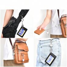 1pc Fashionable Silver Letter Retractable Carabiner Hook Buckle, Multi-Function Retractable Lanyard, Backpack Luggage Connector Clip, Bag Accessory, Keychain, Simple & Practical For Daily Use, Personalized Gift For Name Initial