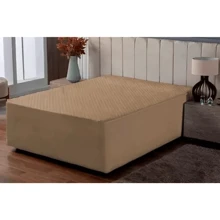 Mattress Protector Cover Double Waterproof Box Spring Bed - 米色 - 查看 2