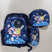 Mochila 3D Infantil 3 en 1 con luz led, Divertidos Estampados Multicompartimento ALEATORIO - Niño - Ver 3