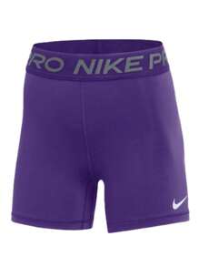 Nike Womens Pro Training Shorts 5in - 紫色 - 查看 3