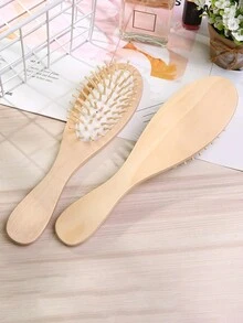 1 PIEZA Peine de madera de estilo minimalista para masaje en los meridianos, cepillo de cabello exquisito y antiestatico para el hogar, sin daño al cabelludo, peine con bolsa de aire apto para hombres y mujeres peines peine pelo cepillo pelo de peines cepillo pelo - Multicolor - Ver 6