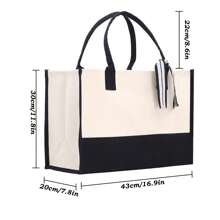 Personalized Tote Bag, Custom Tote Bags, Promotional Tote Bag, Your Text, Image, Logo Bag, Trade Show Gift Bag, Custom Shopper, Shopping Bag Letter Portable, Multifunction, Versatile, Lightweight Tote Bag Large Ideal Gifts For Her Friends, Women, Rookies & White-Collar Workers For Anniversaries, For Christmas, For Fall/Autumn, For Holiday/ Vacation, For Outdoors/Outings/Travel/Hiking/Stadium/Sports/Climbing
