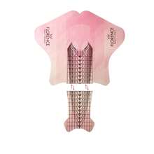 TOEDO 100pcs Nail Forms For Polygel Nail Tips Guide,Nail Extension Guide Paper Form Holder Tools Nail Forms For Builder Gel,Nail Art Diy - Multicolor - View 4