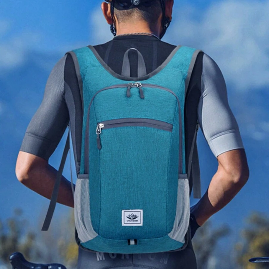 輕便背包小型旅行背包可折疊徒步旅行背包可收納露營徒步旅行背包，男女適用 - 彩色 - 查看 1